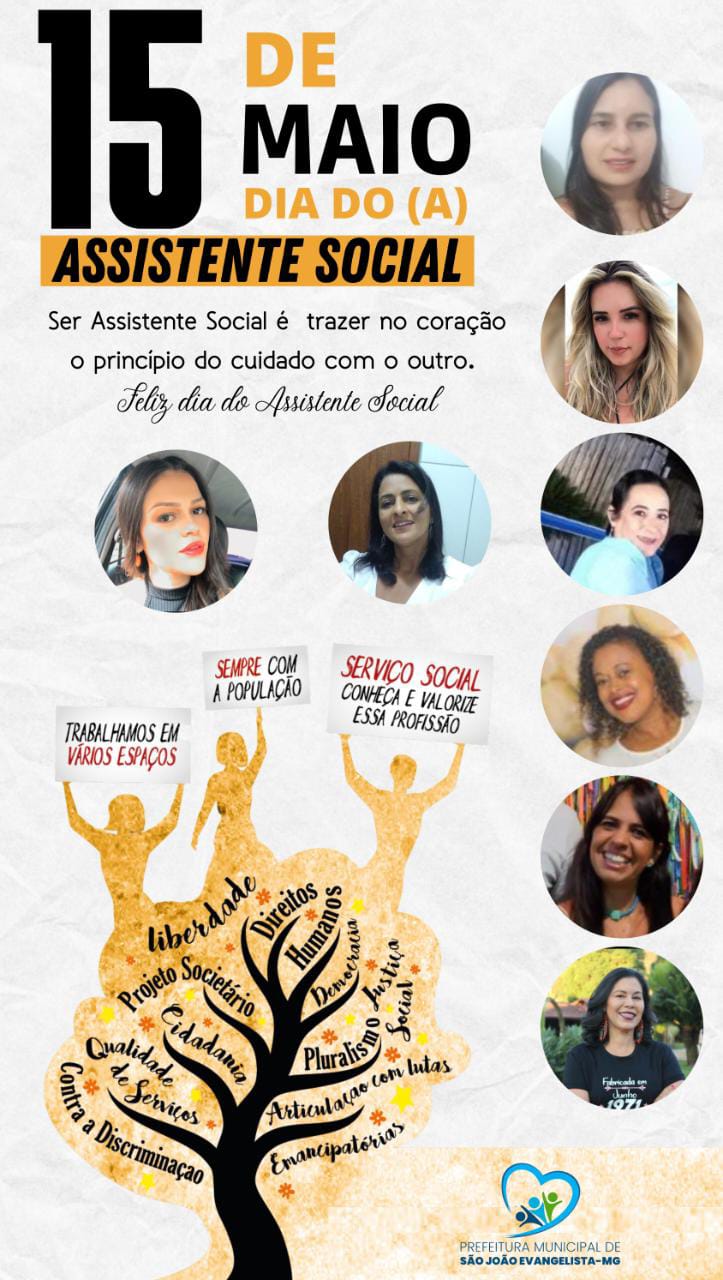 15 DE MAIO, DIA DO ASSISTENTE SOCIAL