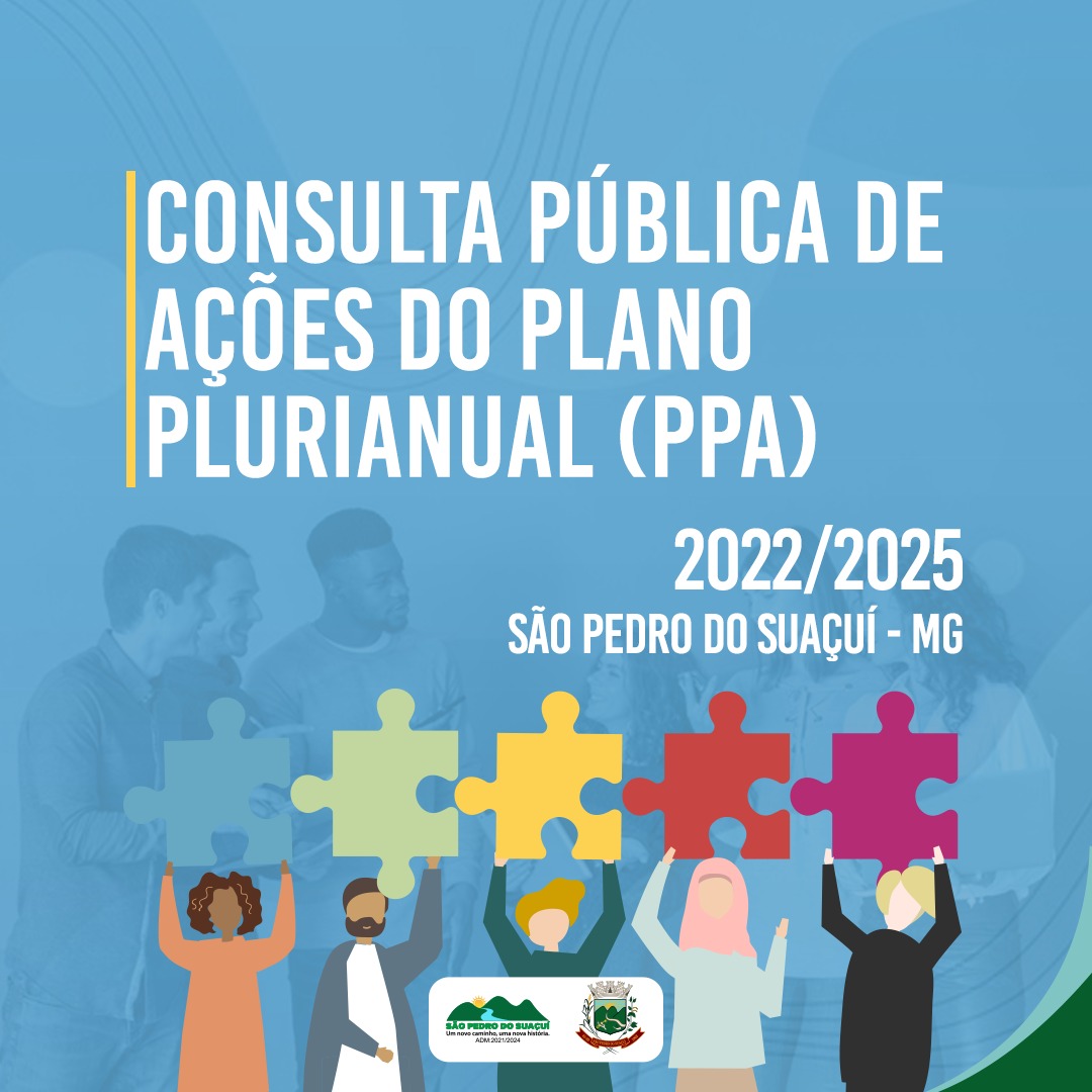 CONSULTA PÚBLICA DE AÇÕES DO PLANO PLURIANUAL