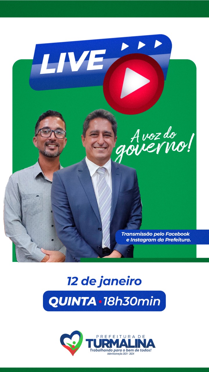 ALTERAÇÃO AO HORÁRIO DA LIVE DE HOJE, "A VOZ DO GOVE...