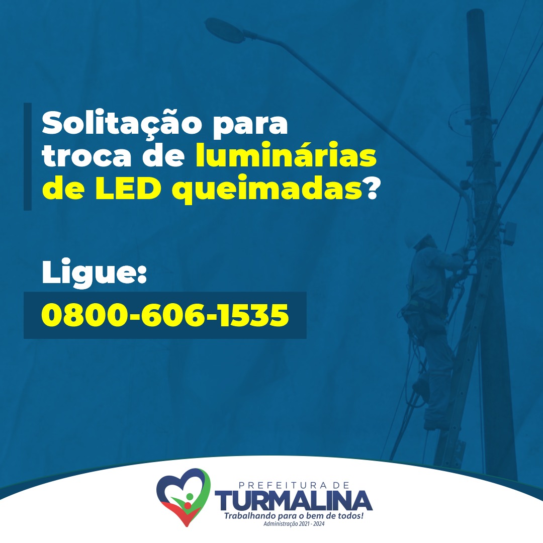 SOLICITAÇÃO PARA TROCA DE LUMINÁRIAS DE LED QUEIMADAS