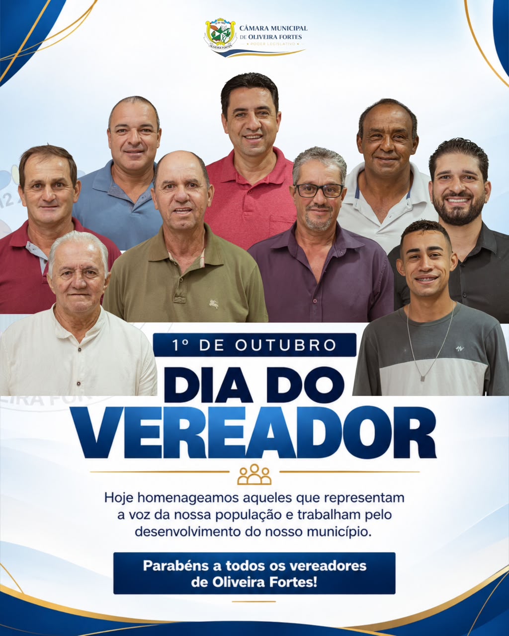 1º DE OUTUBRO | DIA DO VEREADOR