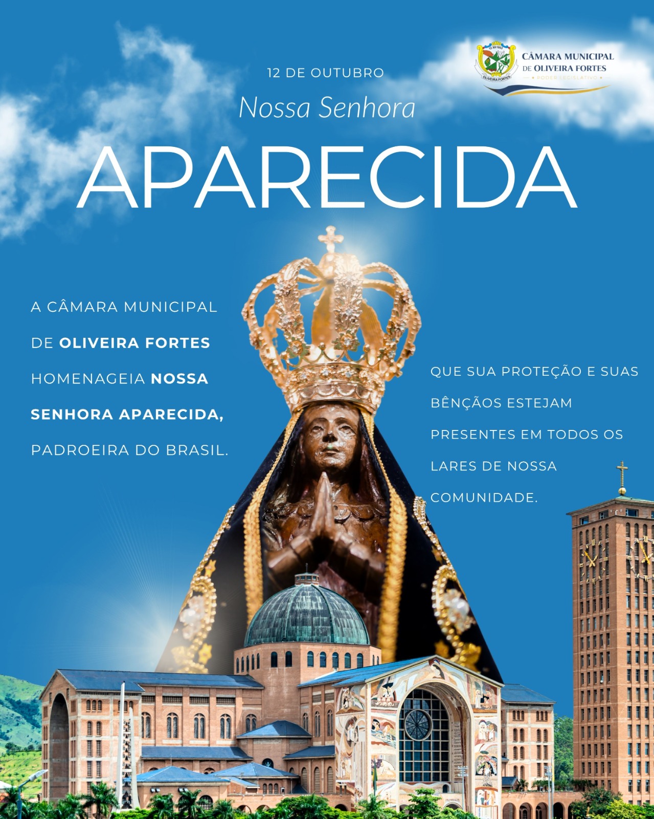 12 DE OUTUBRO DE 2026 | DIA DE NOSSA SENHORA APARECIDA