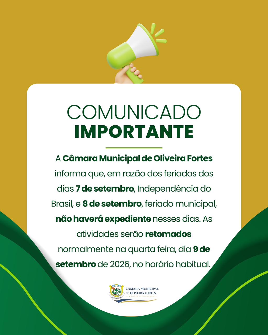 COMUNICADO IMPORTANTE
