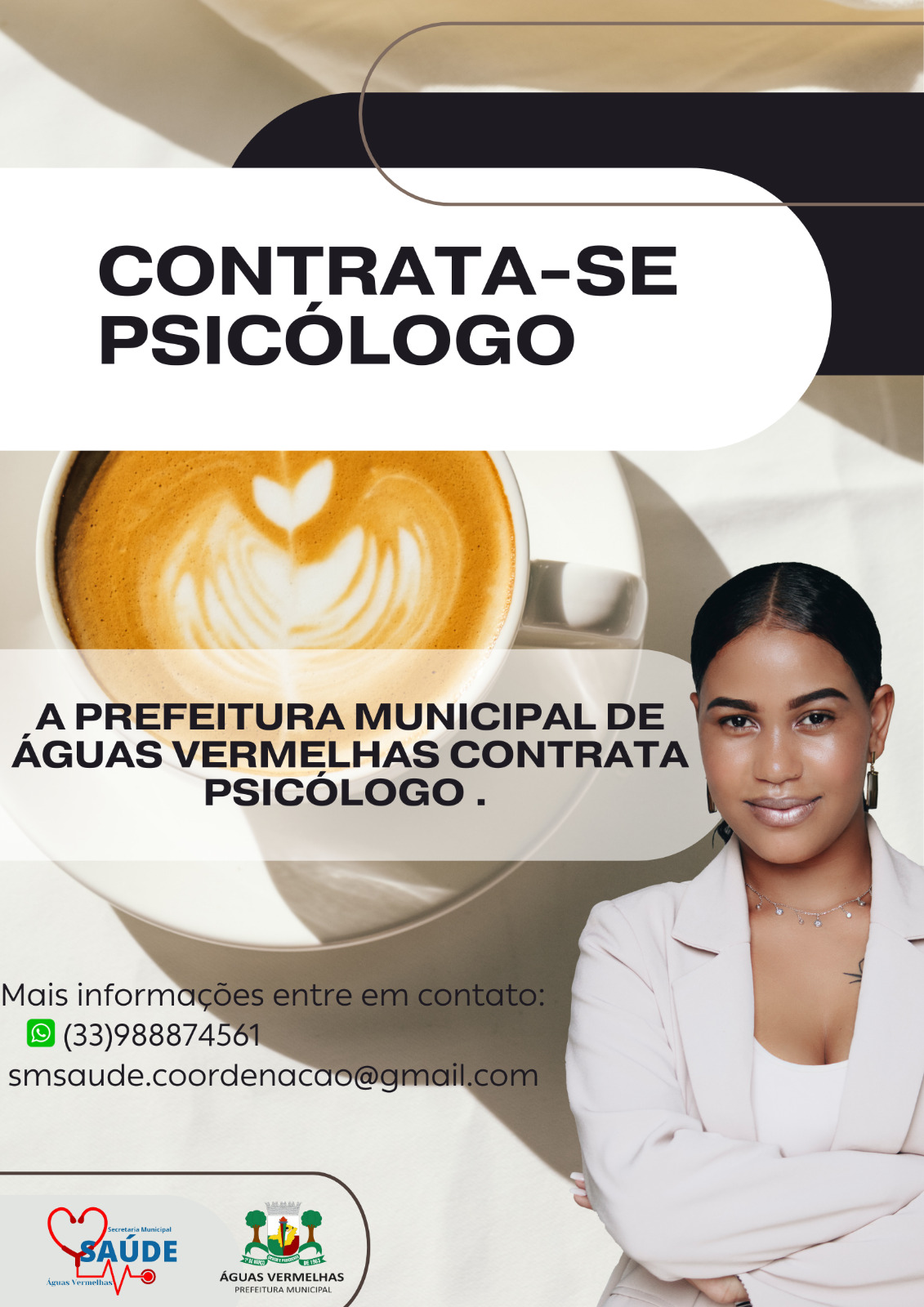 CONTRATA-SE PSICÓLOGO  - PREFEITURA DE ÁGUAS VERMELHAS