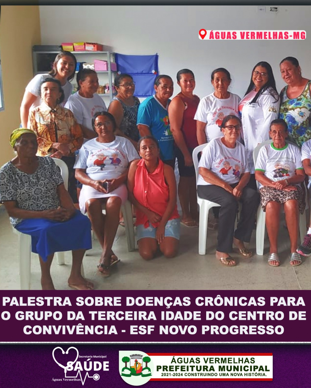 PALESTRA SOBRE DOENÇAS CRÔNICAS PARA O GRUPO DA TERC...