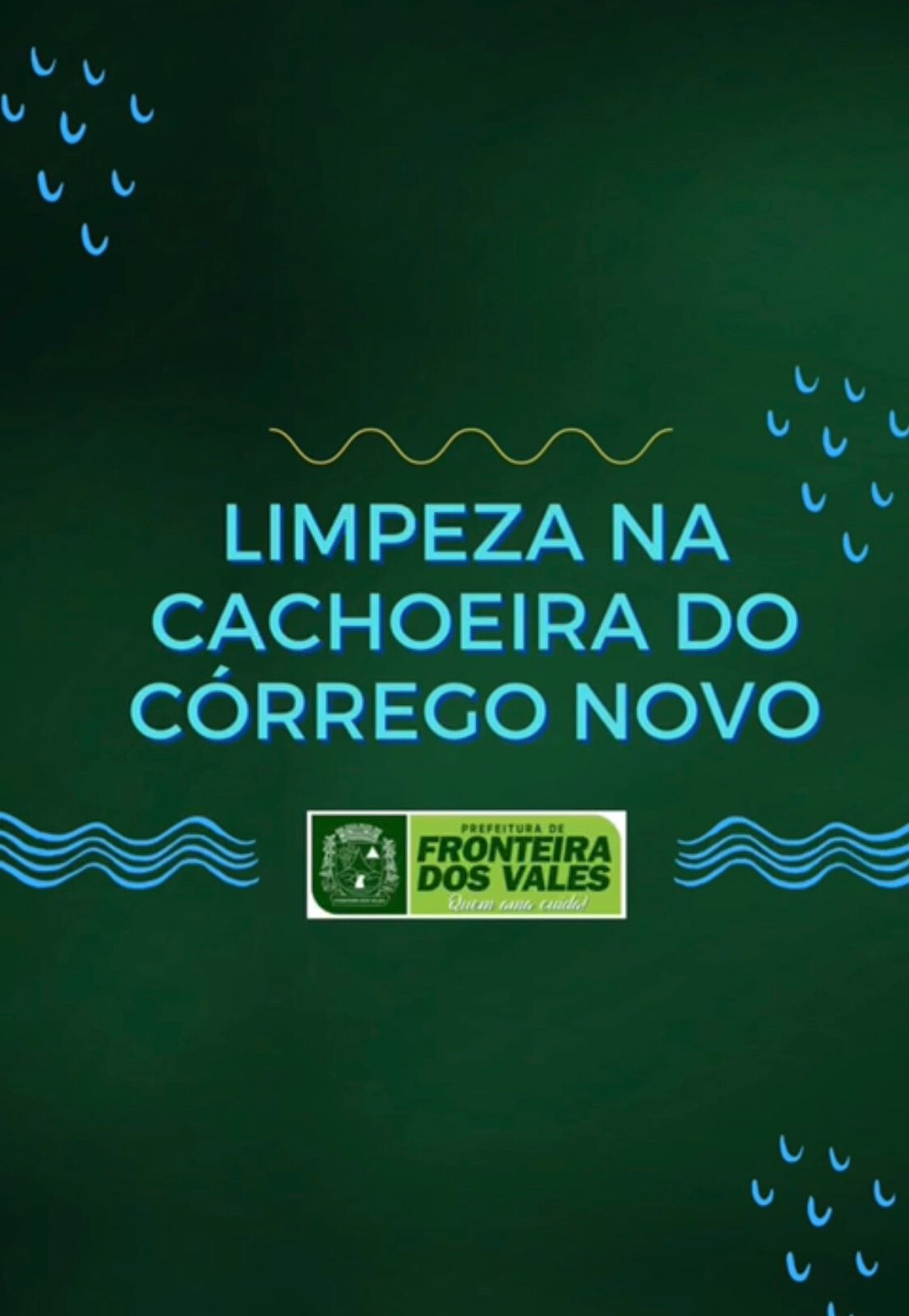 LIMPEZA NA CACHOEIRA DO CÓRREGO NOVO