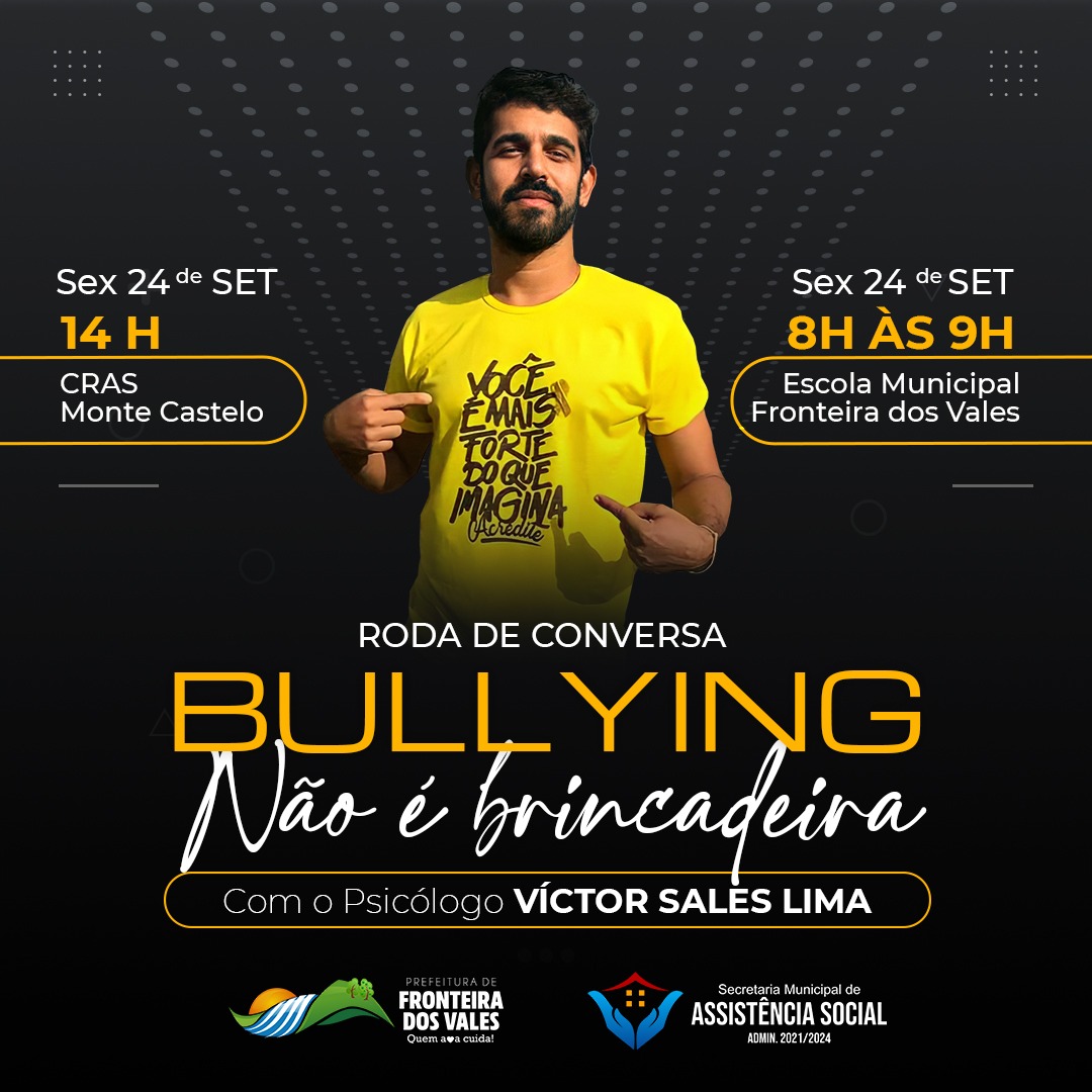 RODA DE CONVERSA: BULLYING NÃO É BRINCADEIRA