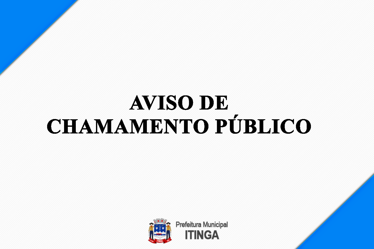 AVISO - CHAMAMENTO PÚBLICO PARA CONTRATAÇÃO EM CARÁT...