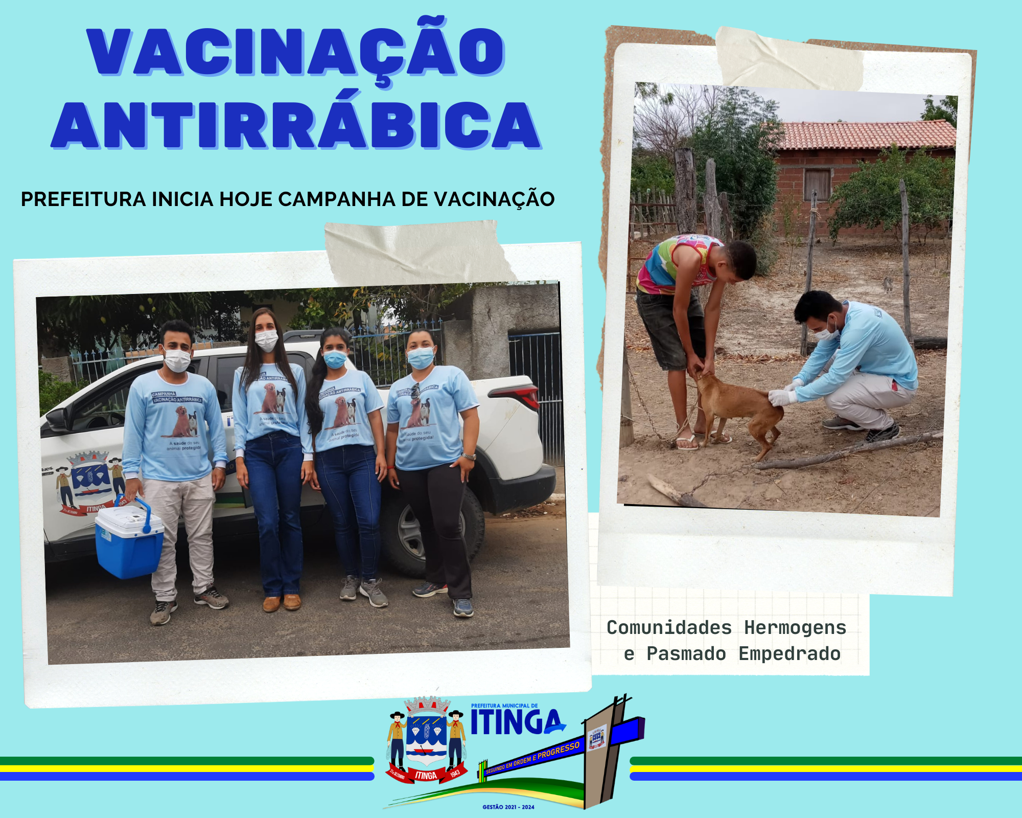 INÍCIO DA VACINAÇÃO ANTIRRÁBICA
