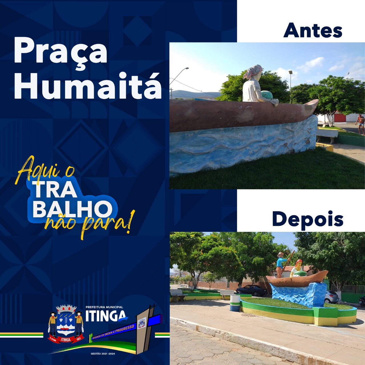 PRAÇA HUMAITÁ GANHA NOVAS CORES