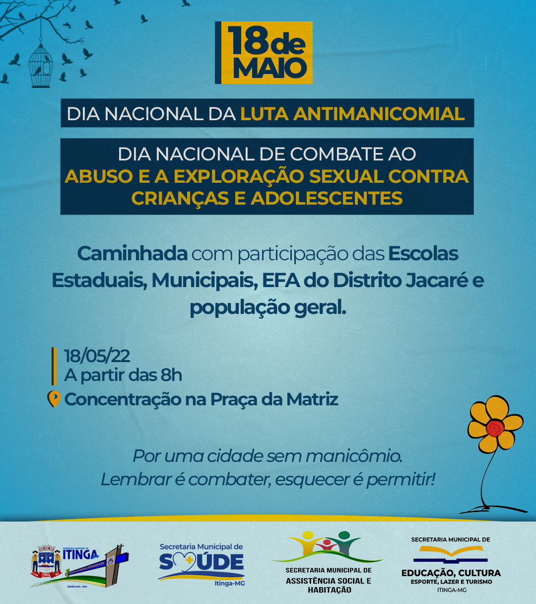 PREFEITURA REALIZA AÇÕES ALUSIVAS ÀS CAMPANHAS DO 18...