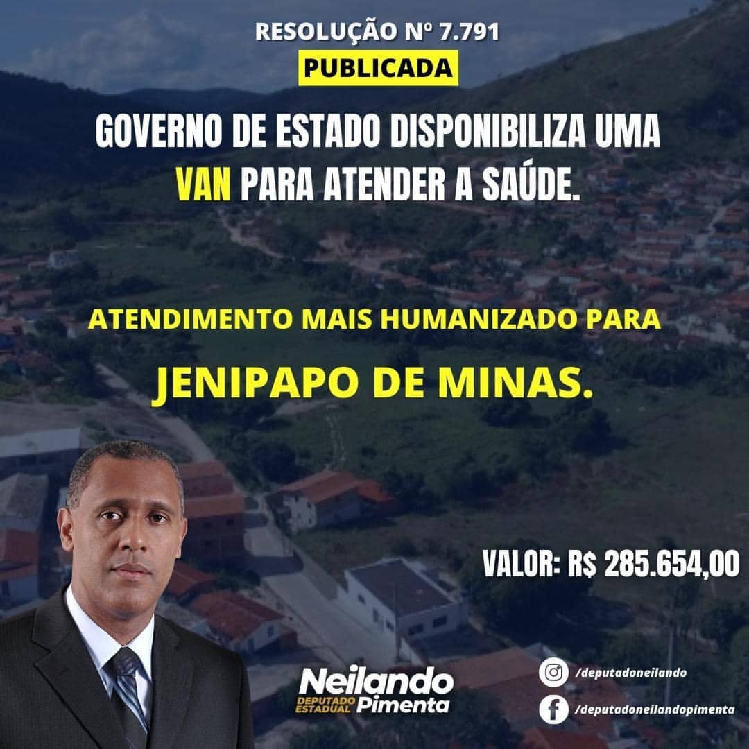 ATENÇÃO POPULAÇÃO JENIPAPENSE! MAIS UMA CONQUISTA PA...