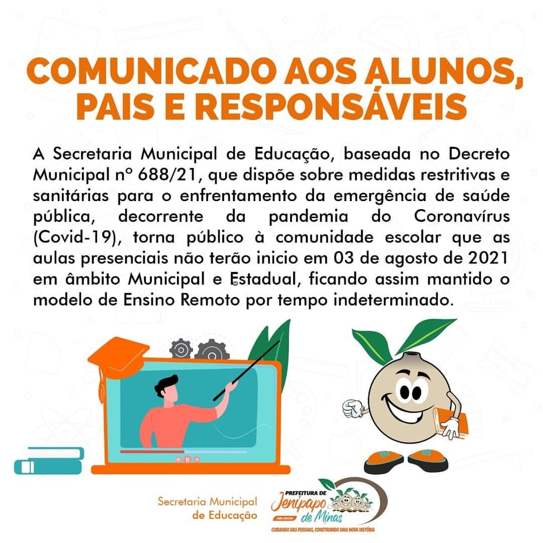 COMUNICADO AOS ALUNOS, PAIS E RESPONSÁVEIS - PERMANÊ...