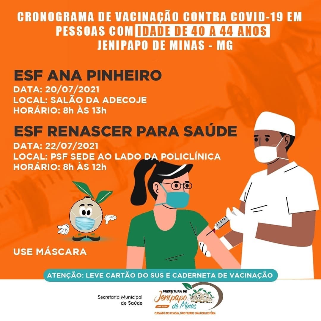 CRONOGRAMA DE VACINAÇÃO CONTRA COVID-19 EM PESSOAS C...
