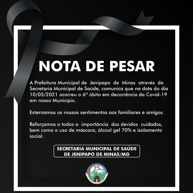 NOTA DE PESAR - 10/05/2021