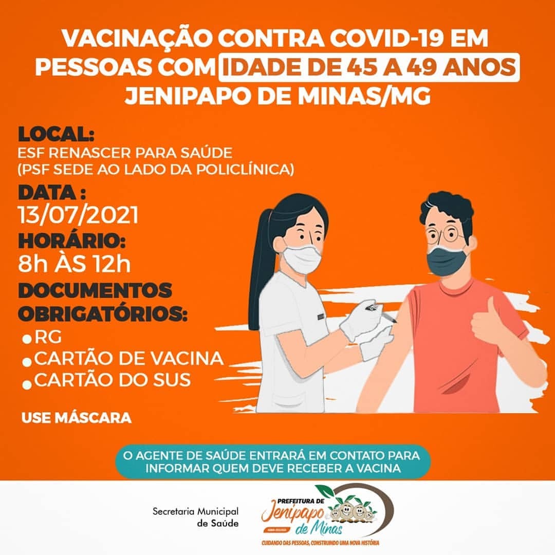 VACINAÇÃO CONTRA COVID-19 EM PESSOAS COM IDADE DE 45...