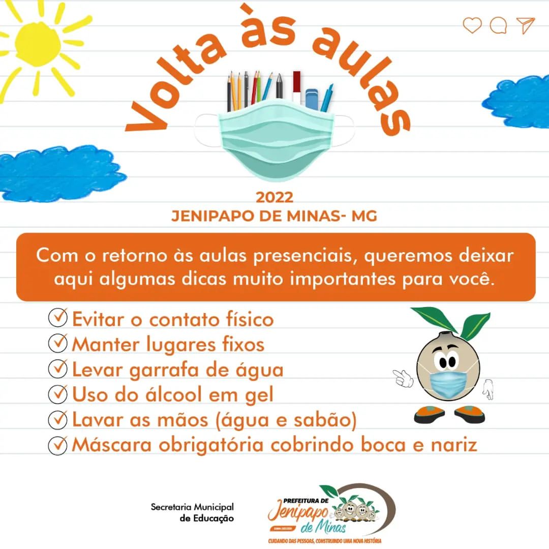 VOLTA ÀS AULAS 2022 - RECOMENDAÇÕES DE SAÚDE