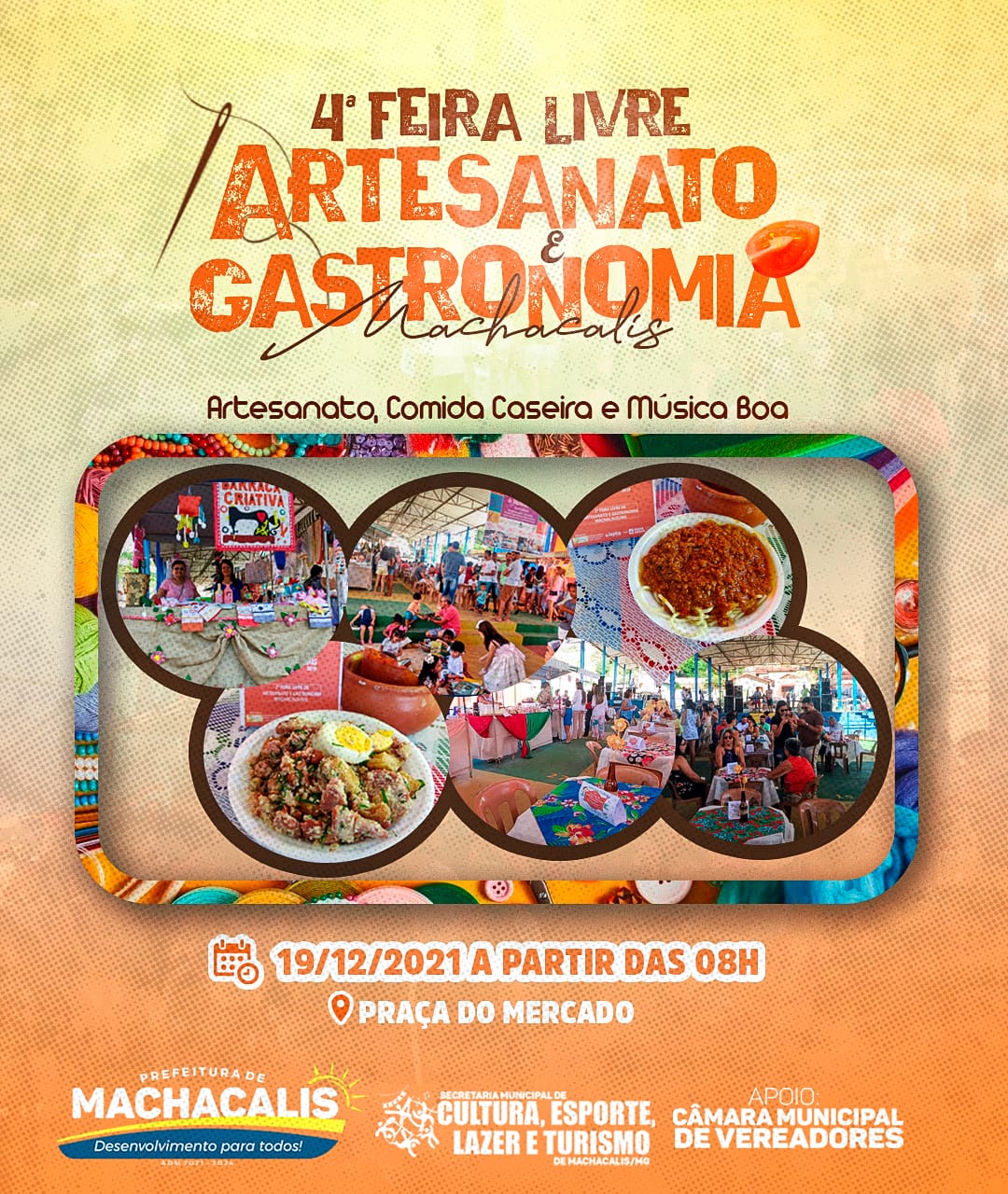 4ª FEIRA LIVRE DE ARTESANATO E GASTRONOMIA