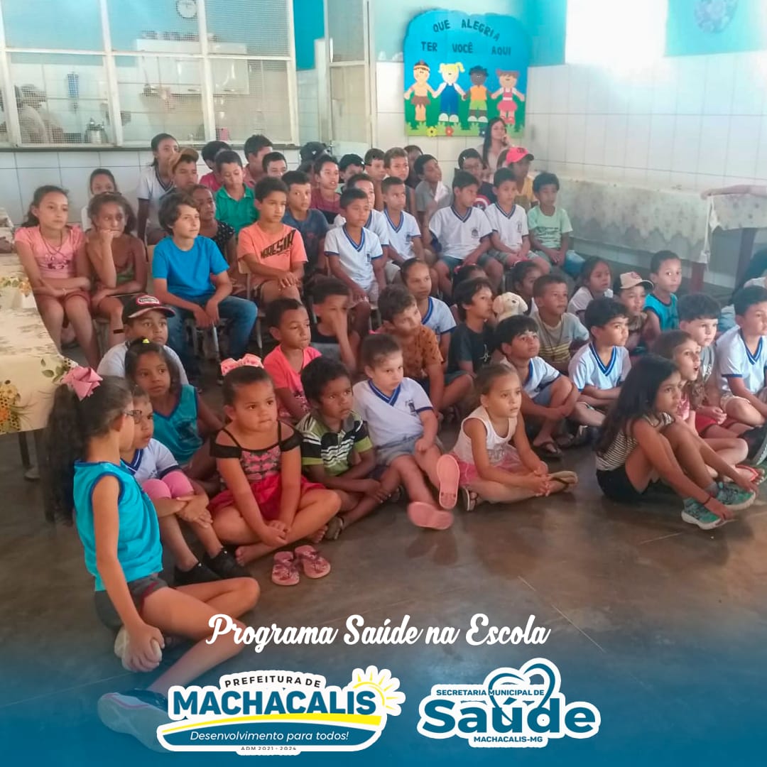 PROGRAMA SAÚDE NA ESCOLA SENDO REALIZADA AÇÃO DE CU...