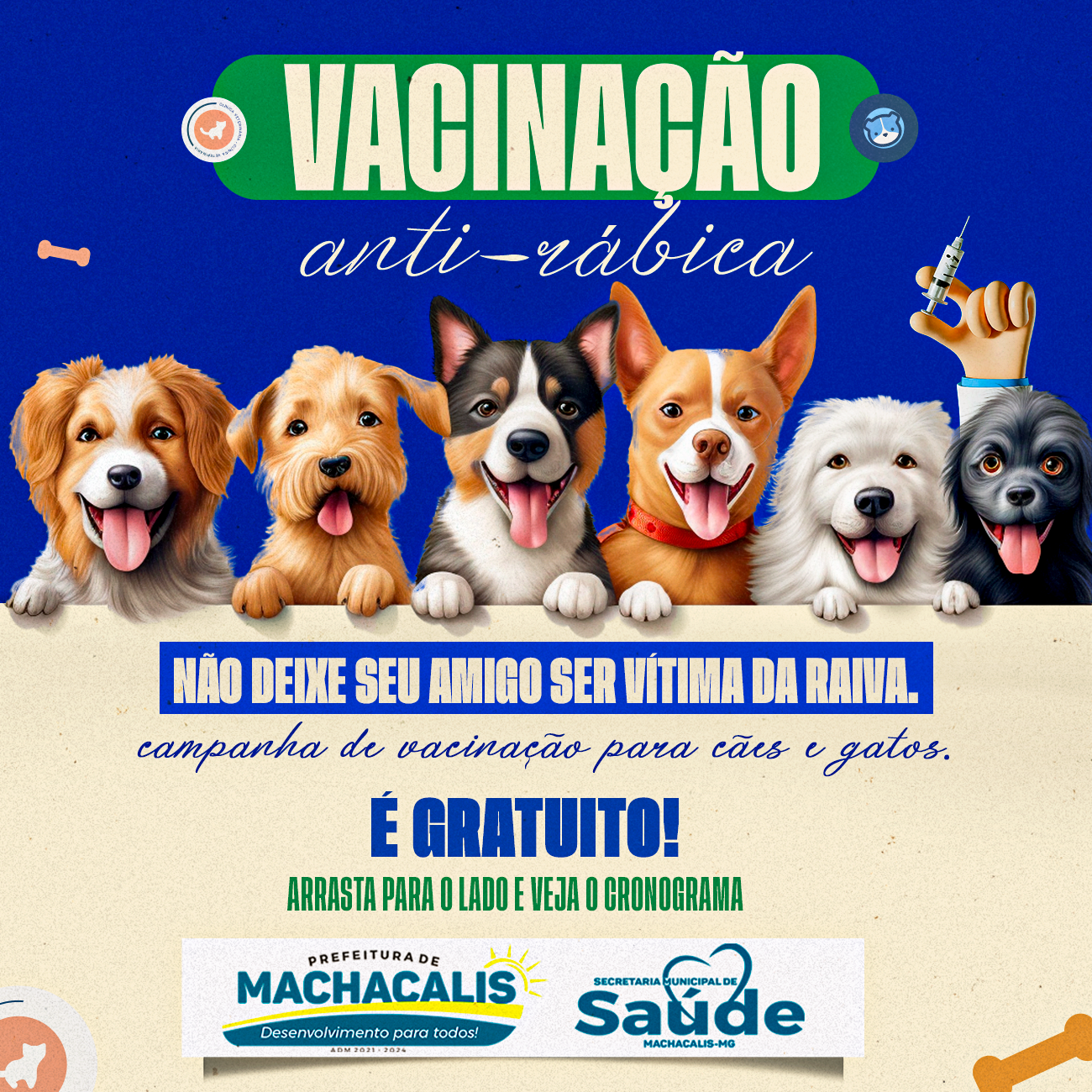 VACINAÇÃO ANTI-RÁBICA 2024
