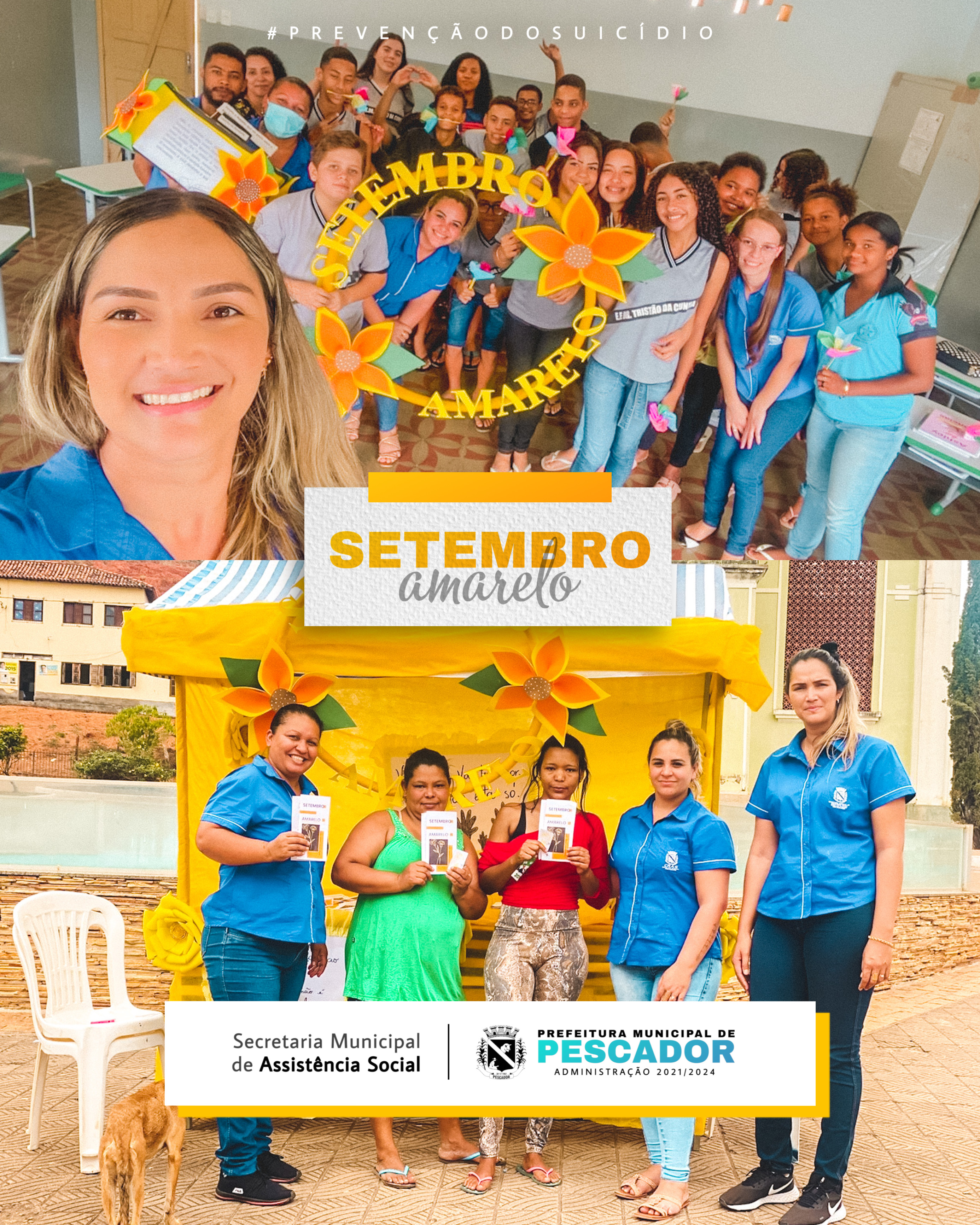 NESTE MÊS DE SETEMBRO, A EQUIPE DO CRAS VEM TRABALHA...