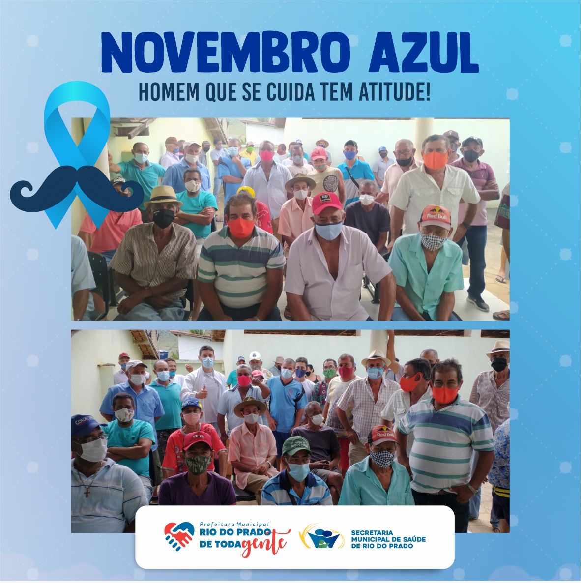 NOVEMBRO AZUL - HOMEM QUE SE CUIDA TEM ATITUDE